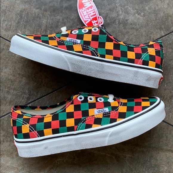 VANS AUTHENTIC WASHED BLACK/MULTI WMNS - Picture 14 of 16